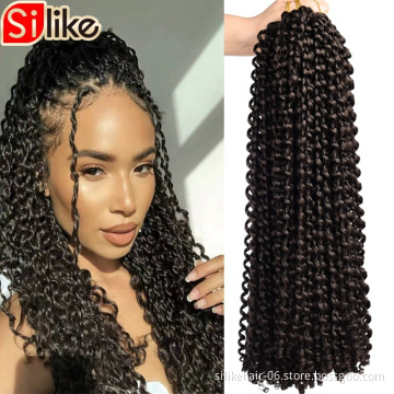 18Inch pre Passion Twist Crochet Hair  Water Wave Crochet Braiding Hair Long Bohemian  Synthetics spring Natural  Crochet Hair